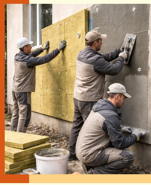 Утепление фасада под штукатурку в Бугуруслане — энергоэффективная технология