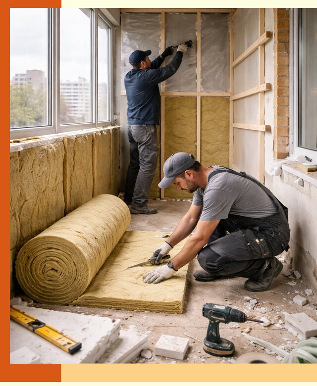 Утепление балкона под ключ в Бугуруслане качественно и быстро